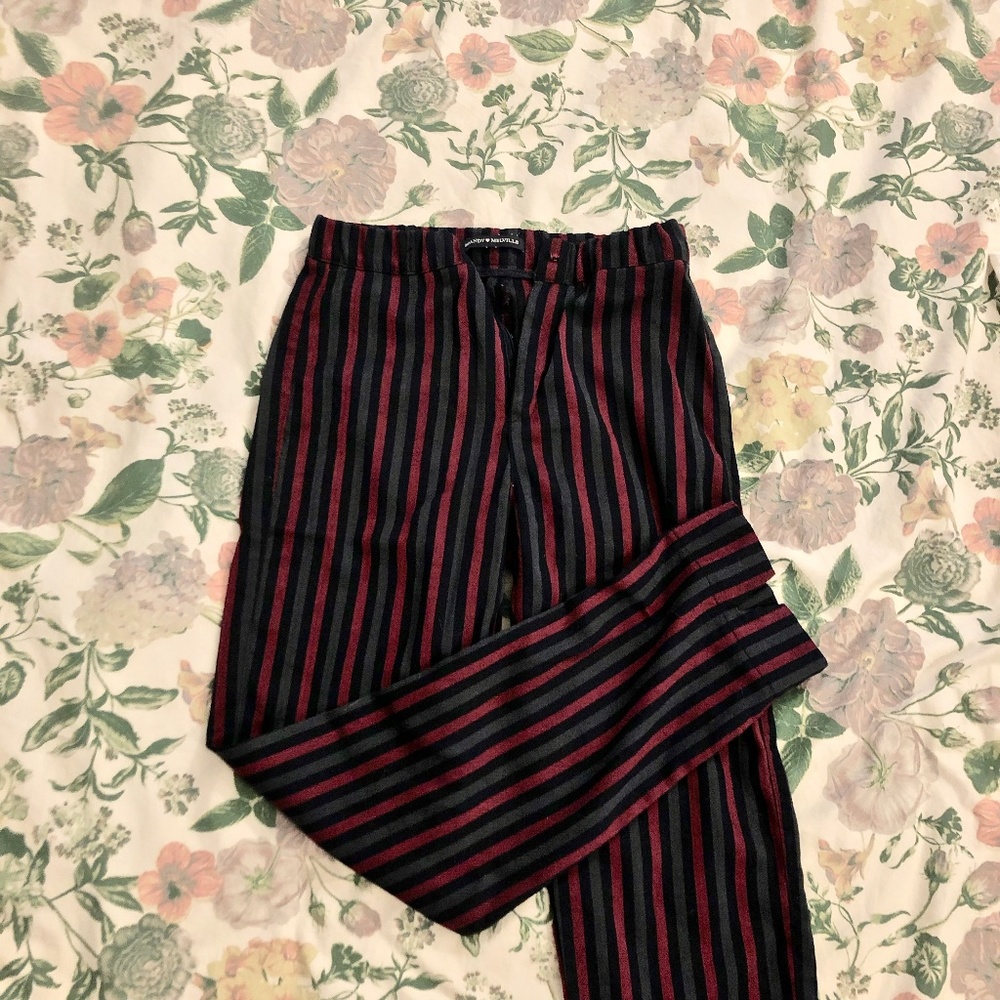 striped pants from Brandy Melville